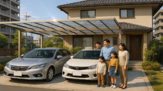 門真市でカーポートを施工した画像