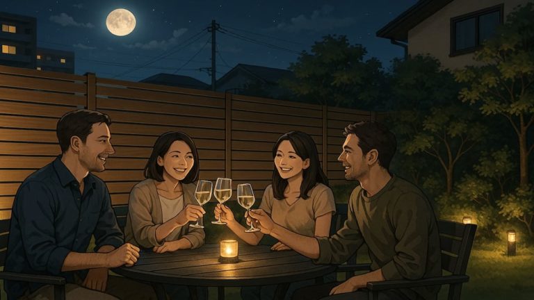 門真市の住宅に施工された目隠しフェンスイメージ