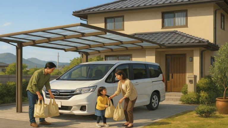 香川県でカーポートを施工した画像