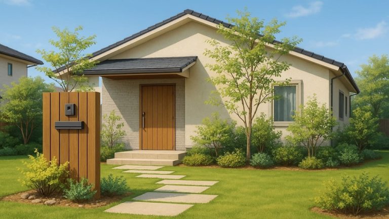 香川県の住宅に施工されたおしゃれで安い外構イメージ