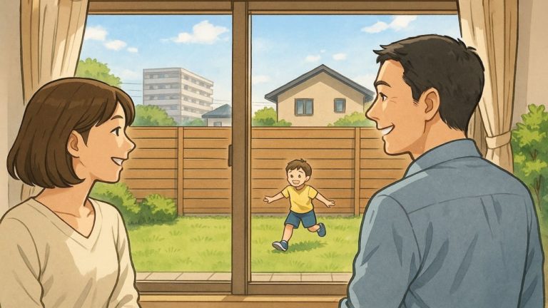 加古川市の住宅に施工された目隠しフェンスイメージ