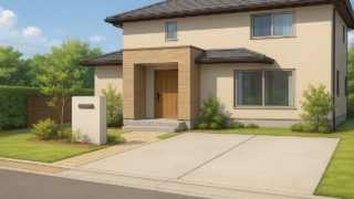 【鹿屋市】外構を安くてもおしゃれに映えさせるコツ 鹿屋市の住宅に施工されたおしゃれで安い外構イメージ