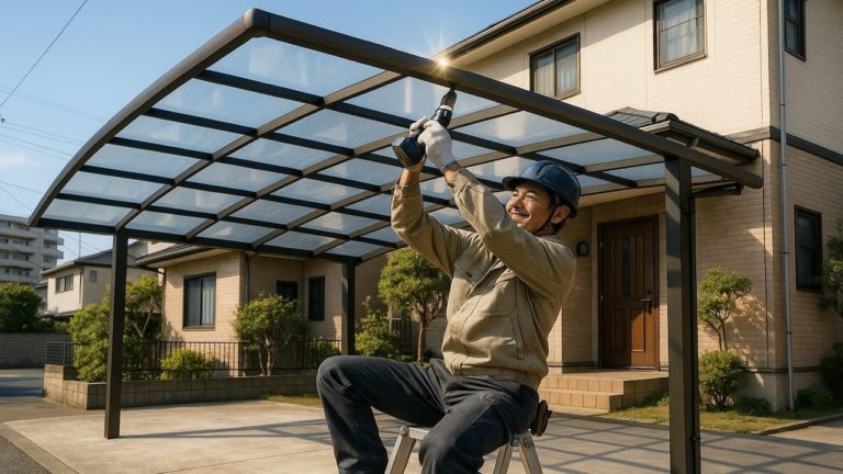 葛飾区でカーポートを施工した画像