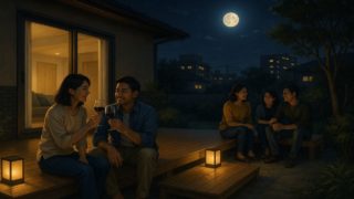 葛飾区の住宅に施工されたウッドデッキイメージ