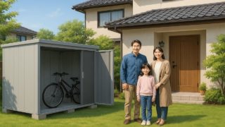 【川越市】おしゃれ物置の設置費用|格安で頼める業者を紹介 川越市の住宅に施工された屋外用物置イメージ