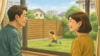 神戸市の住宅に施工された目隠しフェンスイメージ