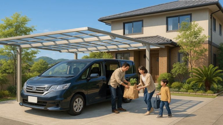 高知県でカーポートを施工した画像