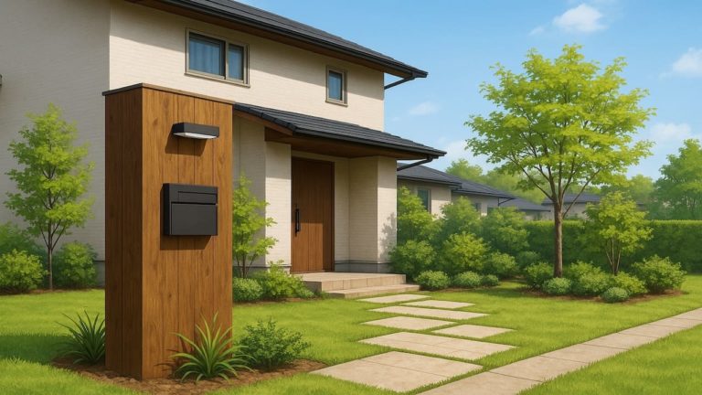 高知県の住宅に施工されたおしゃれで安い外構イメージ