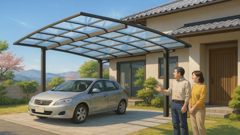 甲府市でカーポートを施工した画像