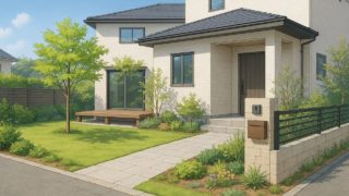 【小金井市】外構を安くてもおしゃれに仕上げるメリハリ設計 小金井市の住宅に施工されたおしゃれで安い外構イメージ