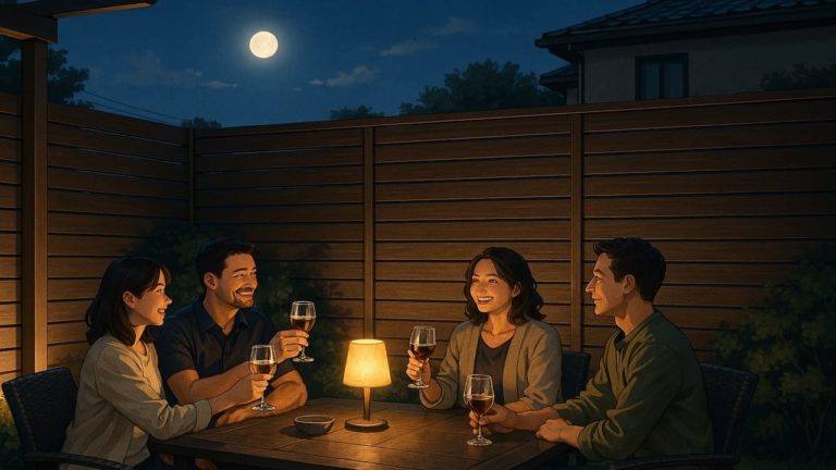 狛江市の住宅に施工された目隠しフェンスイメージ