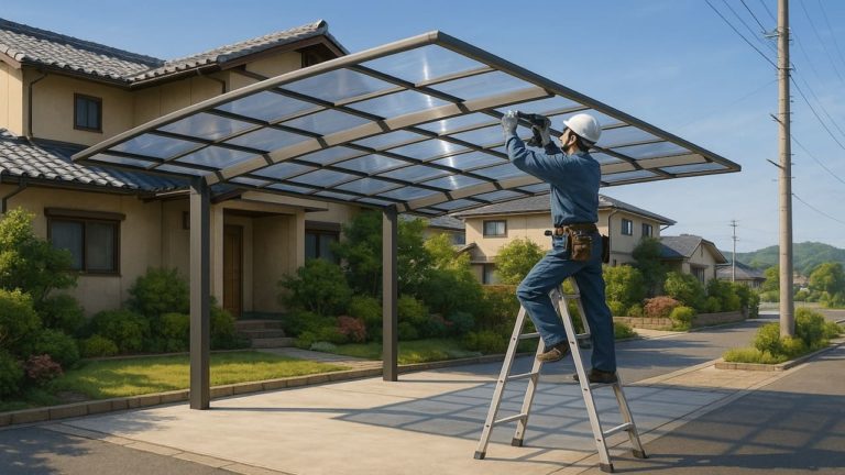 小牧市でカーポートを施工した画像