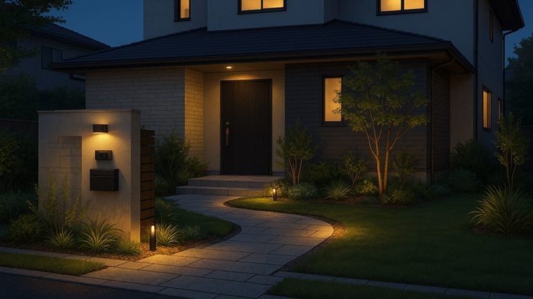 江南市の住宅に施工されたおしゃれで安い外構イメージ