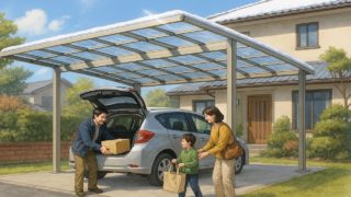 【鴻巣市】カーポートの費用を徹底ガイド|設置タイプ別の相場 鴻巣市でカーポートを施工した画像