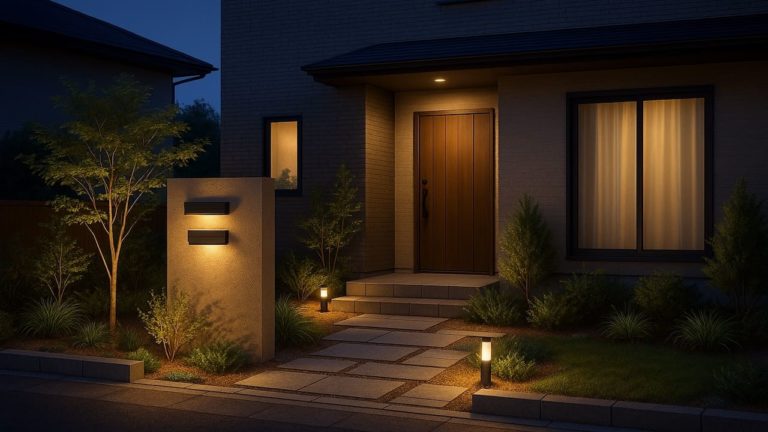 鴻巣市の住宅に施工されたおしゃれで安い外構イメージ