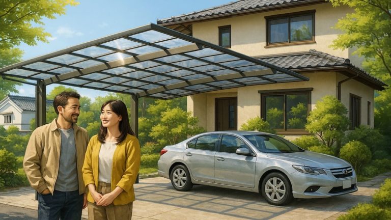 倉敷市でカーポートを施工した画像