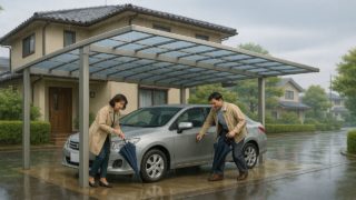 草津市でカーポートを施工した画像