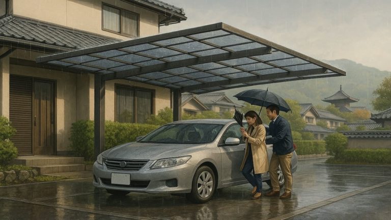 京都府でカーポートを施工した画像