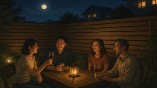 京都府の住宅に施工された目隠しフェンスイメージ