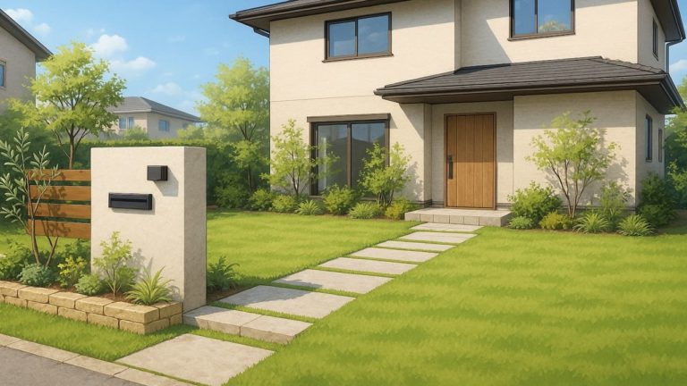 京都府の住宅に施工されたおしゃれで安い外構イメージ