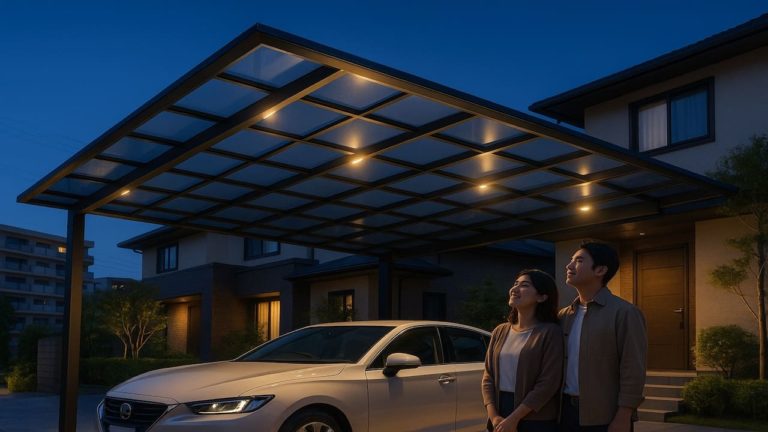 松原市でカーポートを施工した画像