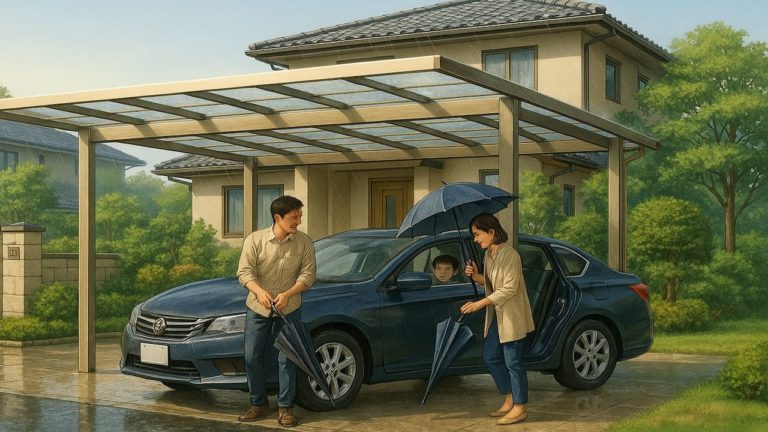 松阪市でカーポートを施工した画像