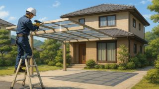 三重県でカーポートを施工した画像