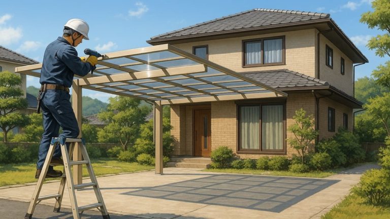 三重県でカーポートを施工した画像