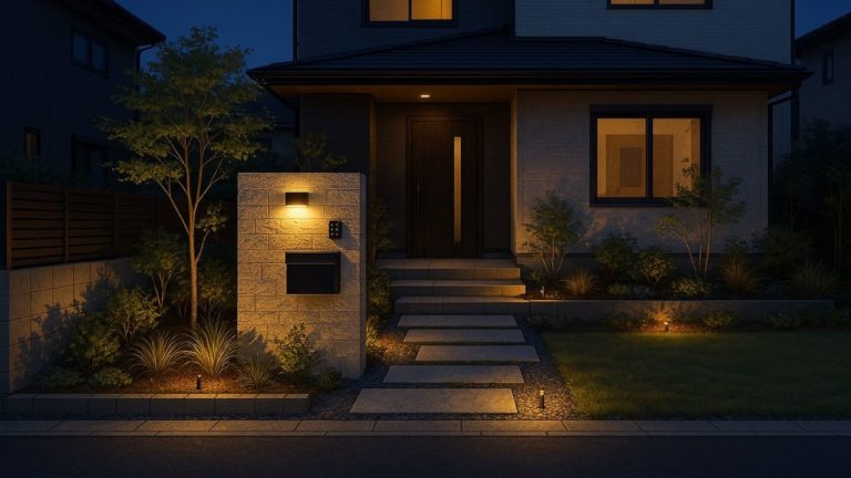 三重県の住宅に施工されたおしゃれで安い外構イメージ