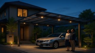 箕面市でカーポートを施工した画像