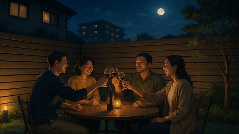 守口市の住宅に施工された目隠しフェンスイメージ