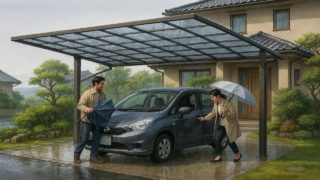 長浜市でカーポートを施工した画像