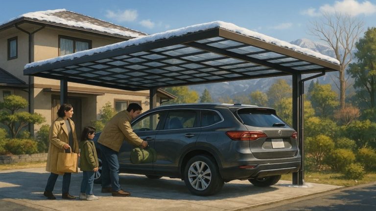 長野県でカーポートを施工した画像