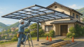 長崎県でカーポートを施工した画像