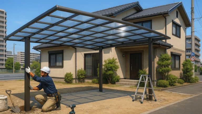 名古屋市でカーポートを施工した画像