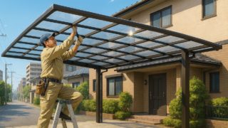 中野区でカーポートを施工した画像