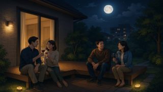 中野区の住宅に施工されたウッドデッキイメージ