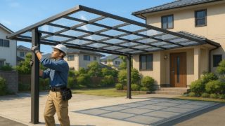 習志野市でカーポートを施工した画像