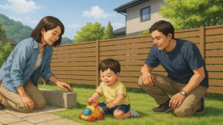 那須塩原市の住宅に施工された目隠しフェンスイメージ