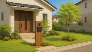 【名取市】外構をおしゃれに安く仕上げる設計ポイント 名取市の住宅に施工されたおしゃれで安い外構イメージ