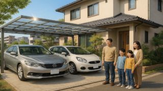 【寝屋川市】カーポート費用のまとめ|格安とデザイン重視の選び方 寝屋川市でカーポートを施工した画像