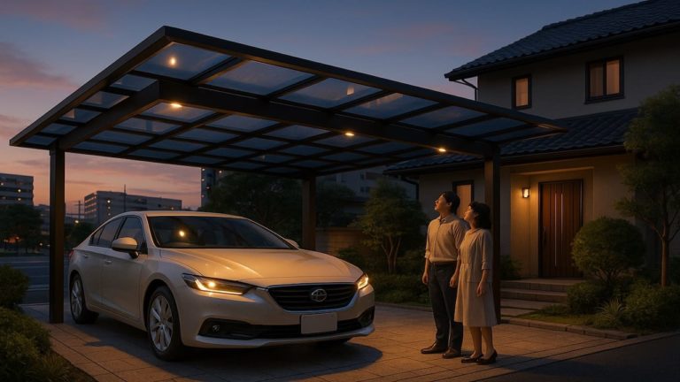 西宮市でカーポートを施工した画像