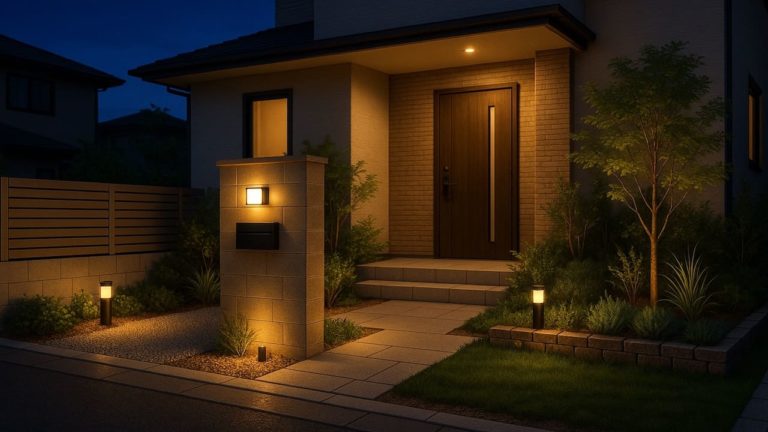 西尾市の住宅に施工されたおしゃれで安い外構イメージ