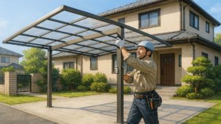 【野田市】カーポート工事の値段|相場と見積もりのチェック方法 野田市でカーポートを施工した画像