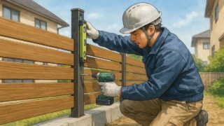 【野田市】目隠しフェンス工事費用はいくら?業者依頼の注意点 野田市の住宅に施工された目隠しフェンスイメージ