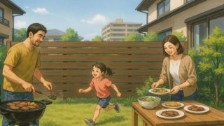 大垣市の住宅に施工された目隠しフェンスイメージ