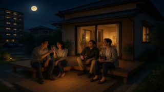 大阪府の住宅に施工されたウッドデッキイメージ