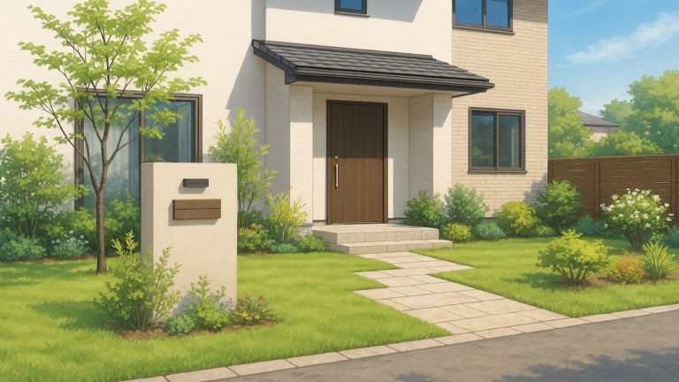 大田区の住宅に施工されたおしゃれで安い外構イメージ