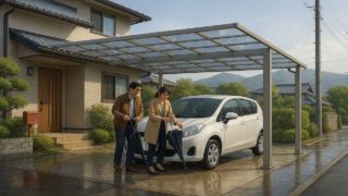 大津市でカーポートを施工した画像