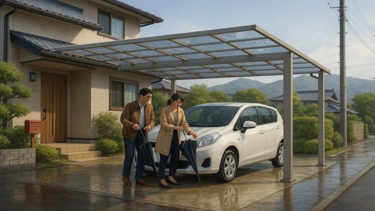 大津市でカーポートを施工した画像